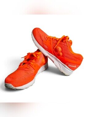 Reebok Pump Dual Tech Solar Orange Sneakers M46324 Mens 8.5 Retro